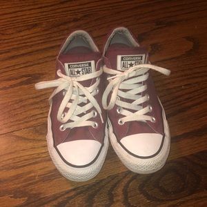 Burgundy Low top Shoes